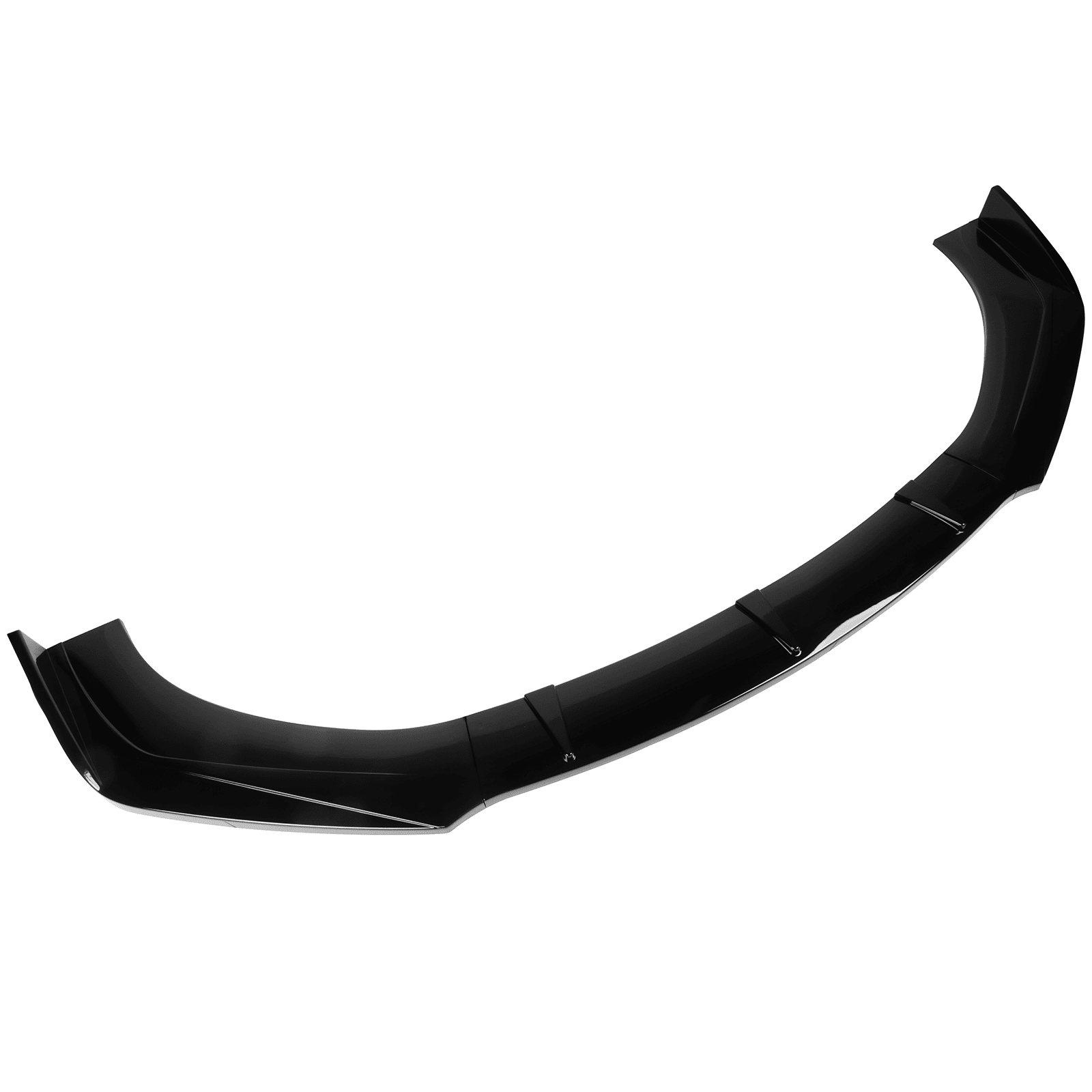 Ikon Motorsports 3PCS Front Bumper Lip Body Kit Spoiler Splitter Protector Added on Bodykit Replacement Compatible With 2016-2018 Chevrolet Cruze PP - Polypropylene Gloss Black
