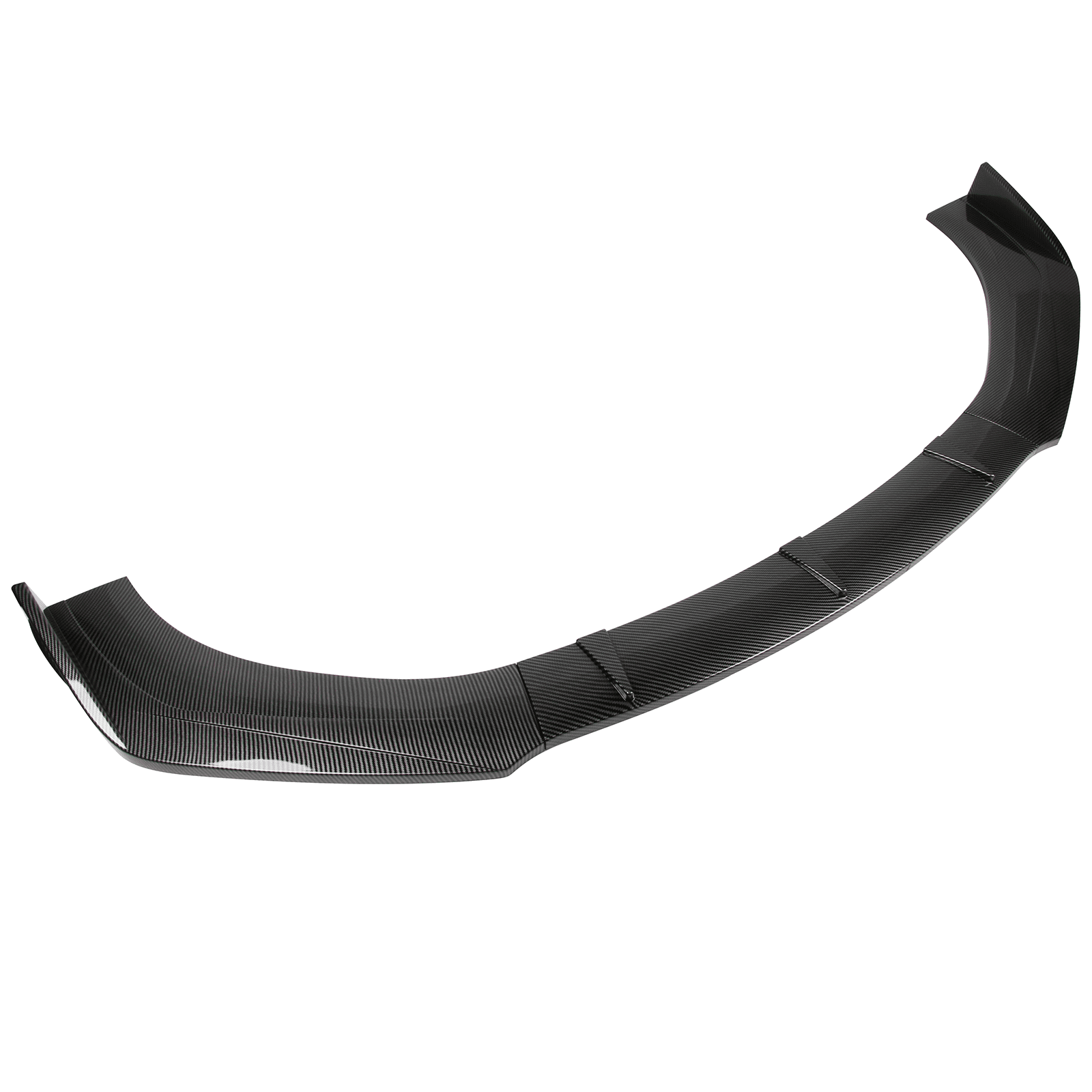 Ikon Motorsports 3PCS Front Bumper Lip Body Kit Spoiler Splitter Protector Added on Bodykit Replacement Compatible With 2016-2018 Chevrolet Cruze PP - Polypropylene Carbon Fiber Print