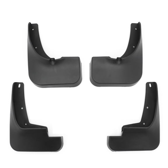 Ikon Motorsports 4PCS Front Rear Mud Flaps Wheel Arch Splash Guards MudFlaps For 2008-2010 Toyota Highlander, Black PP Polypropylene PT908-48080-FT