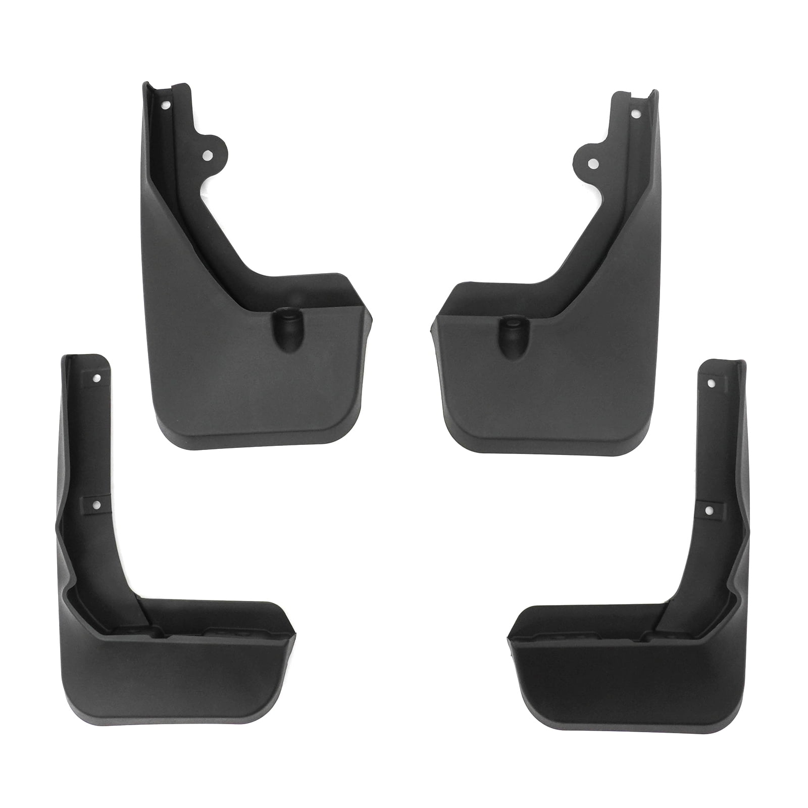 Ikon Motorsports 4PCS Front Rear Mud Flaps Wheel Arch Splash Guards MudFlaps For 2016-2019 Lexus RX350 RX450h, Black PP Polypropylene PU060-4801T-P1