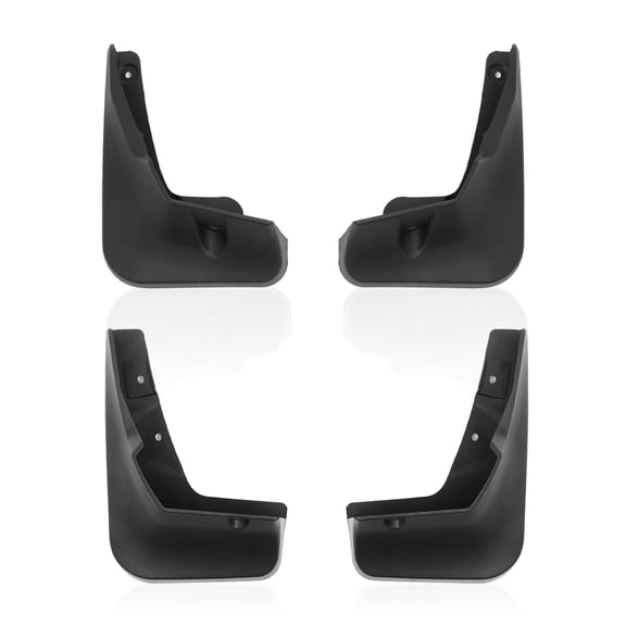 Ikon Motorsports 4PCS Front Rear Mud Flaps Wheel Arch Splash Guards MudFlaps For 2018-2021 Lexus NX300h Hybrid, Black PP Polypropylene