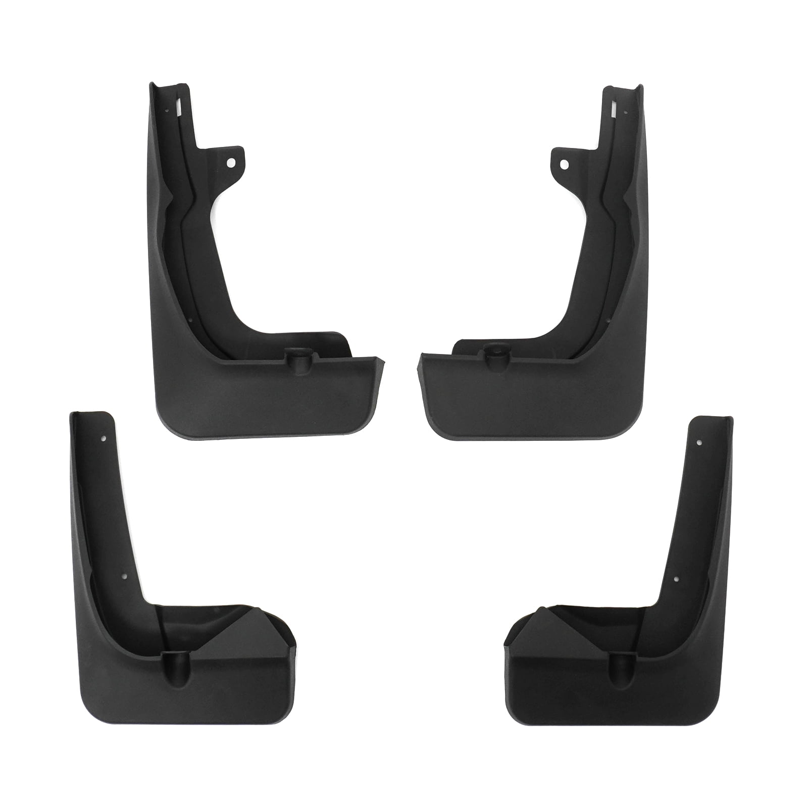 Ikon Motorsports 4PCS Front Rear Mud Flaps Wheel Arch Splash Guards MudFlaps For 2023-2026 Lexus RX350 RX350h RX450h+ RX500h, Black PP PK389-13P00-TP