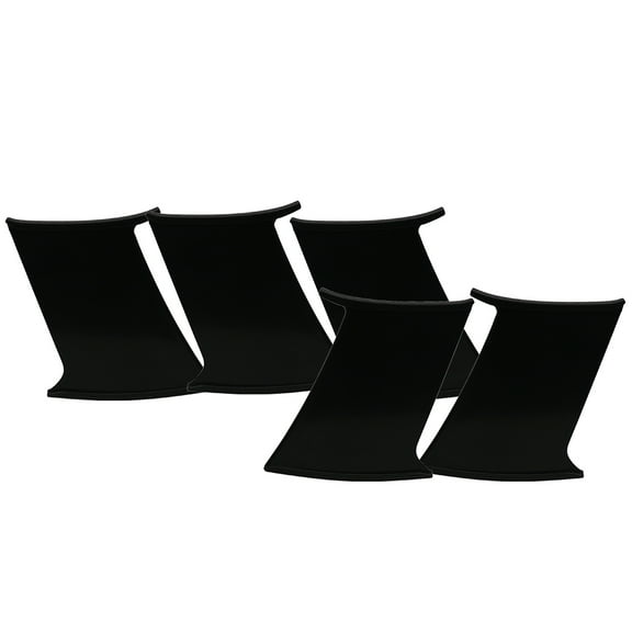 Ikon Motorsports 5PC Compatible with 02-07 Subaru Impreza WRX STI ABS Trunk Spoiler Wing Stabilizer Add On