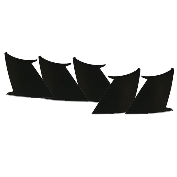 Ikon Motorsports 5PC Compatible with 08-14 WRX 08-11 Impreza STI ABS Trunk Spoiler Wing Stabilizer Add On