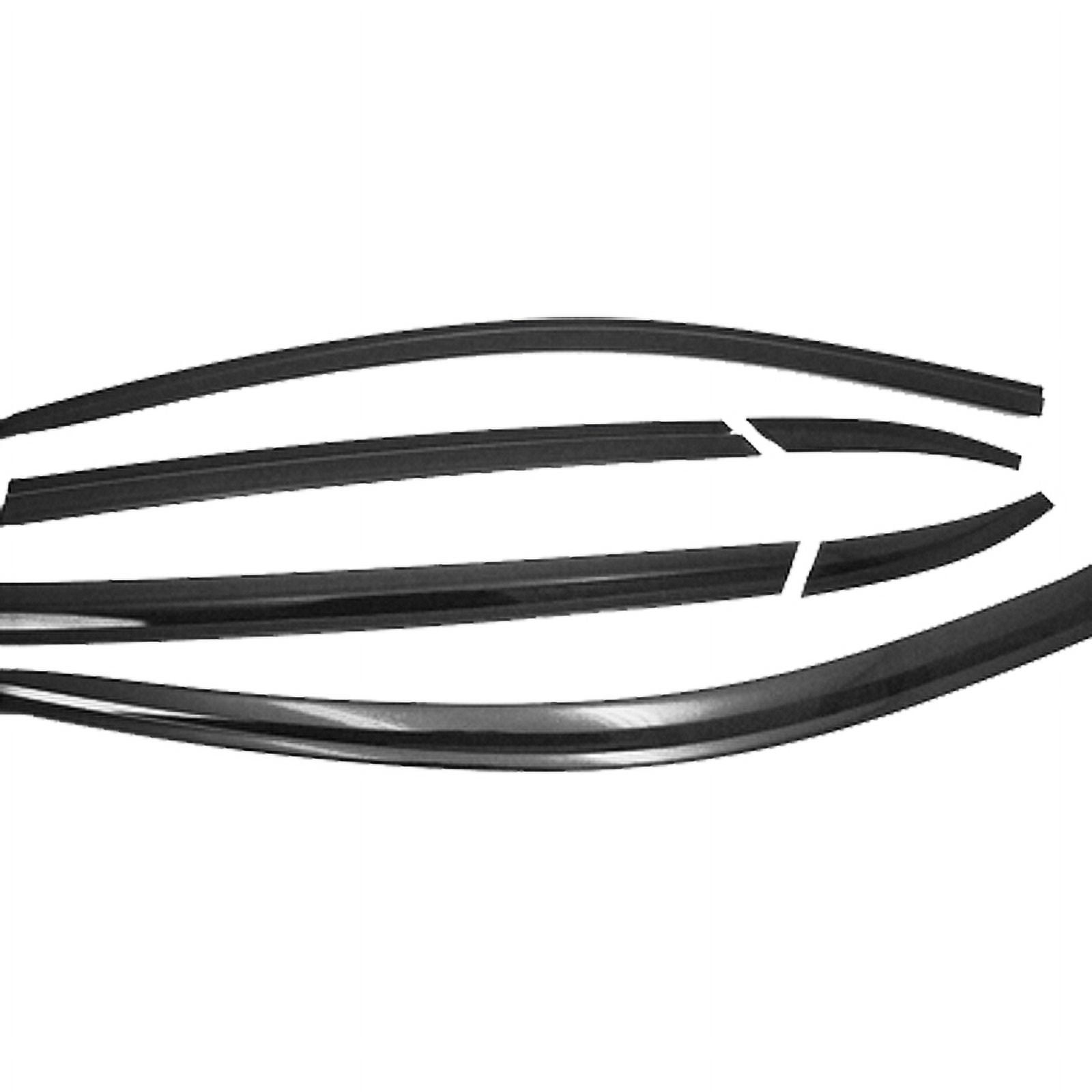 Ikon Motorsports 6PCS Front Rear Side Window Visors Vent Rain Sun Wind