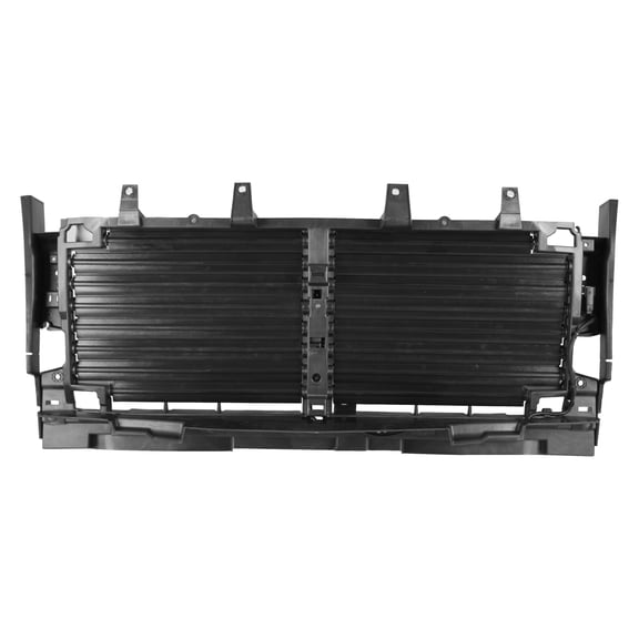 Ikon Motorsports Active Grille Shutter w/ Motor Fits 2019-2022 Chevy Silverado 1500 5.3L 6.2L, Engine Cooling Radiator Grille Assembly Replacement, Black