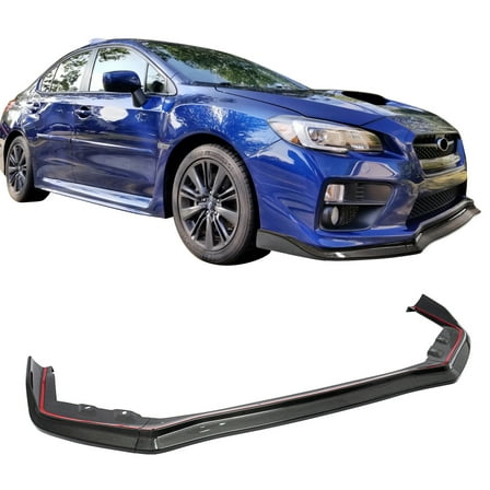 Ikon Motorsports Carbon Fiber Front Bumper Lip Fits 2015-2021 Subaru WRX & WRX STI, CS Style Front Lower Spoiler Air Dam Chin Splitter 3PCS