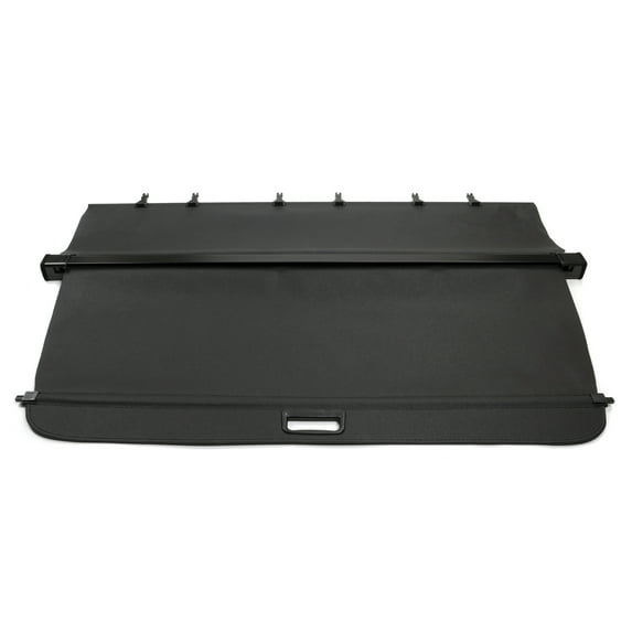 Ikon Motorsports Cargo Cover Compatible With 2010-2015 Lexus RX350 RX450h All Models PVC & Aluminum Rod Black Security Rear Trunk Cover Security Retractable Shield