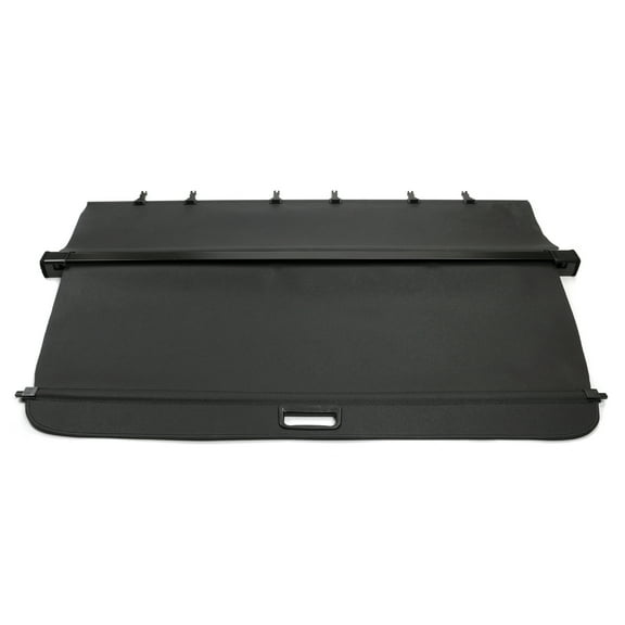 Ikon Motorsports Cargo Cover Compatible With 2010-2015 Lexus RX350 RX450h All Models PVC & Aluminum Rod Black Security Rear Trunk Cover Security Retractable Shield