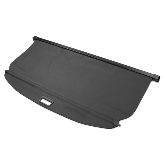 Ikon Motorsports Cargo Cover Compatible With 2017-2022 Kia Niro All Models PVC & Aluminum Rod Black Security Rear Trunk Cover Security Retractable Shield