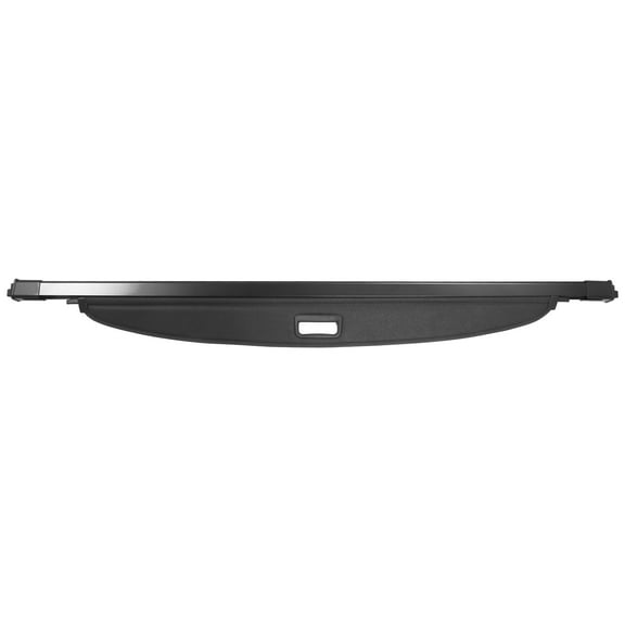 Ikon Motorsports Cargo Cover Compatible With 2018-2023 Chevrolet Traverse All Models OEM Style PVC & Aluminum Rod Black Security Rear Trunk Cover Security Retractable Shield