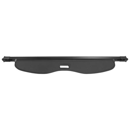 Ikon Motorsports Cargo Cover Compatible With 2019-2025 Chevrolet Blazer All Models OEM Style PVC & Aluminum Rod Black Security Rear Trunk Cover Security Retractable Shield