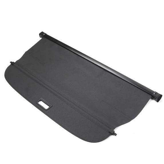 Ikon Motorsports Cargo Cover Compatible With 2021-2024 Toyota Venza 4-Door, PVC & Aluminum Rod Black Security Rear Trunk Cover Security Retractable Shield