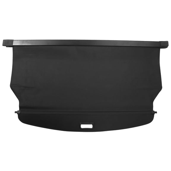 Ikon Motorsports Cargo Cover Compatible With 2021-2025 Jeep Grand Cherokee L 7 Seats 3 Row, OEM Style PVC & Aluminum Rod Black Security Rear Trunk Cover Security Retractable Shield