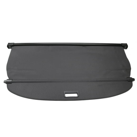 Ikon Motorsports Cargo Cover Compatible With 2021-2026 Nissan Rogue, PVC & Aluminum Rod Black Security Rear Trunk Cover Security Retractable Shield