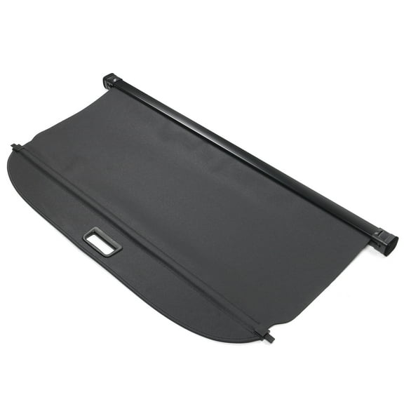 Ikon Motorsports Cargo Cover Compatible With 2022-2026 Toyota Corolla Cross, PVC & Aluminum Rod Black Security Rear Trunk Cover Retractable Shield