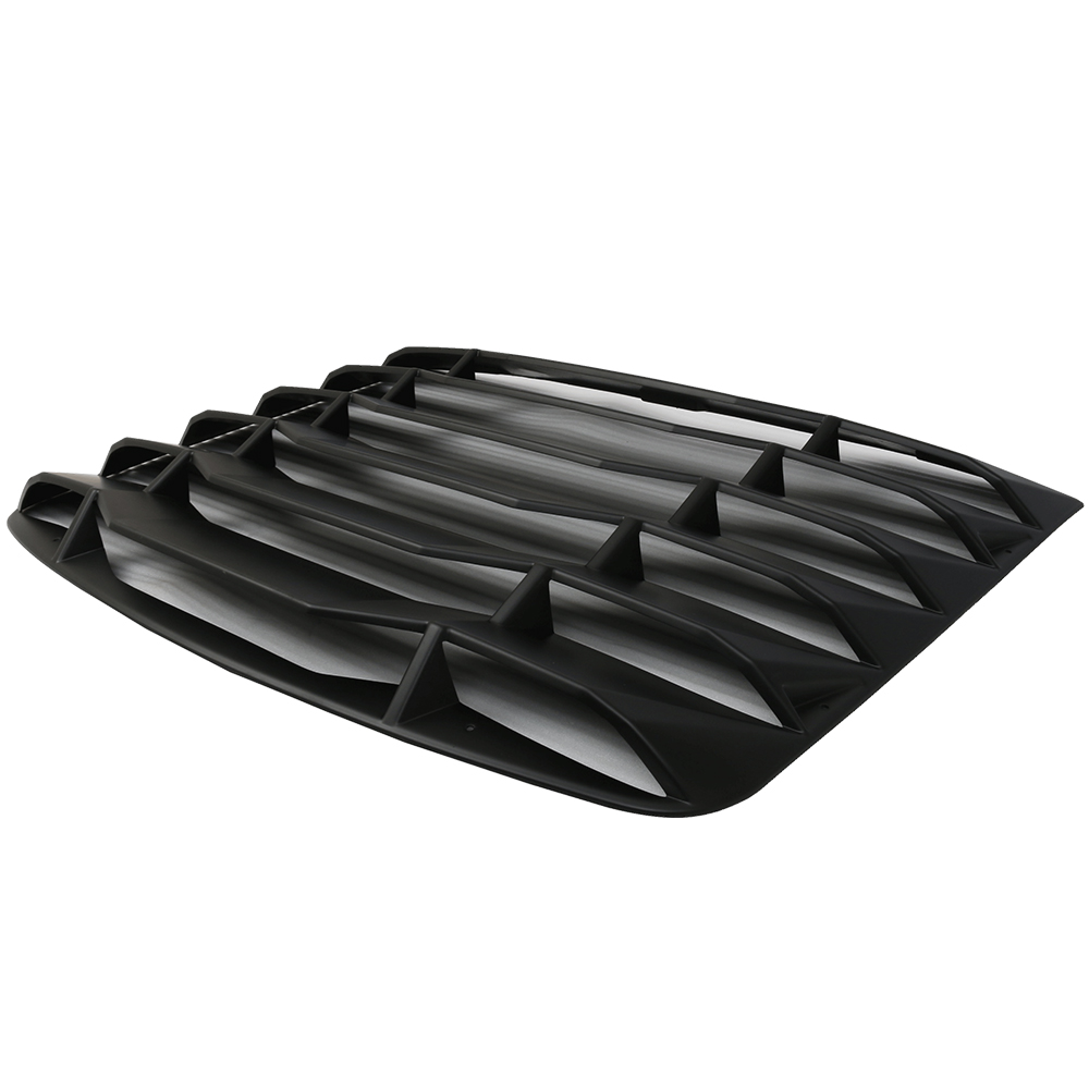 Ikon Motorsports Compatible with 03-08 Nissan 350Z IKON Matte Black Rear Window Louver Sun Shade Cover Windshield Vent ABS 2003 2004 2005 2006 2007 2008 - image 1 of 9