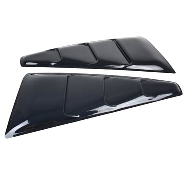 05-14 Ford Mustang Coupe ABS Vintage Style Rear And Quarter Side Window Louvers – Matte Black