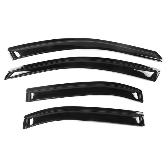 Ikon Motorsports Compatible with 06-12 Ford Fusion Acrylic Window Visors Vent Deflector Rain Guard 4Pc Set Outside Mount 2006 2007 2008 2009 2010 2011 2012