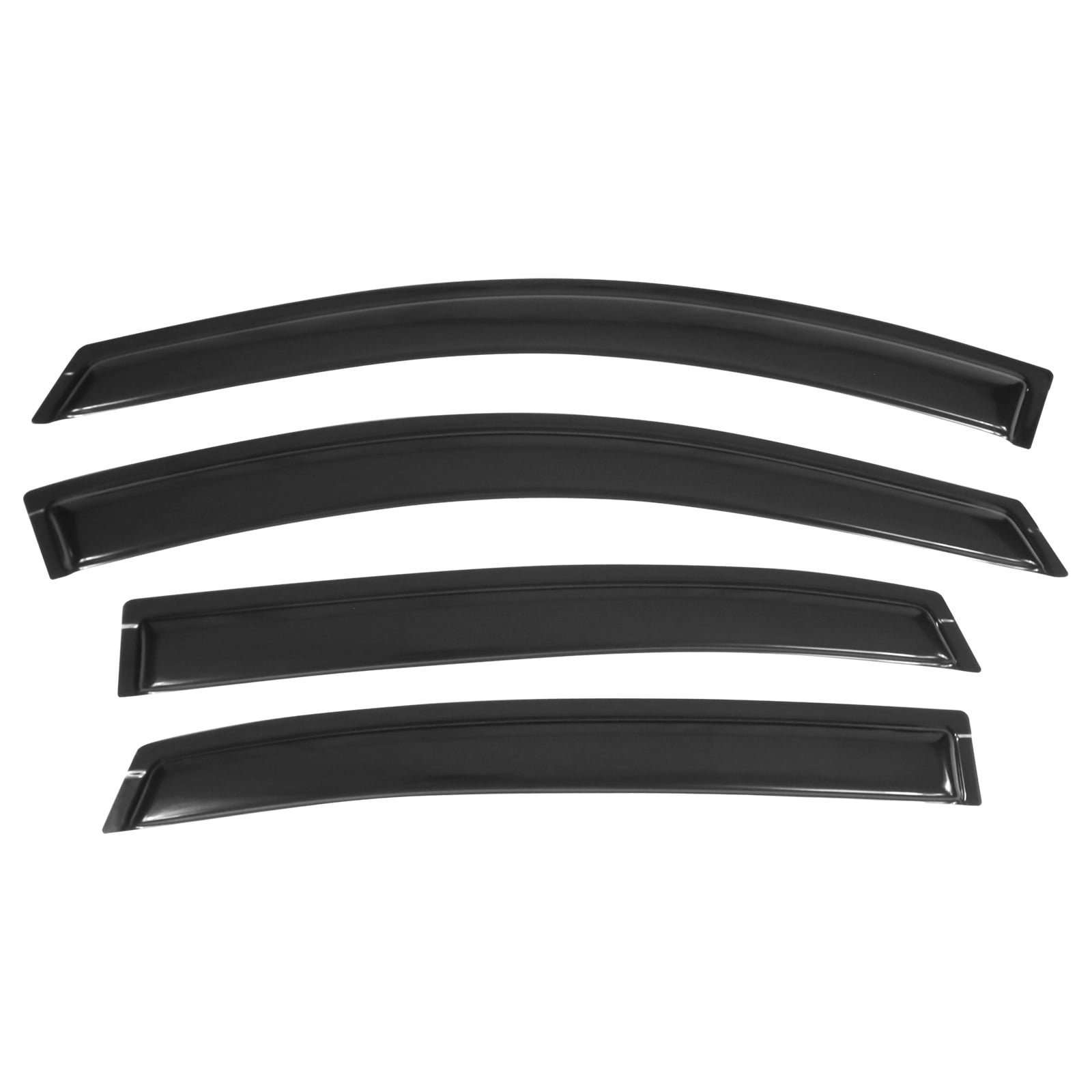 Ikon Motorsports Compatible with 06-13 Chevy Impala & 14-16 Impala Limited Sedan Acrylic Window Visors Vent Deflector Rain Guard 4Pc Set Outside Mount 2006 2007 2008 2009 2010 2011 2012 2013