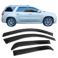thumbnail image 1 of Ikon Motorsports Compatible with 07-20 Acadia Limited 07-10 Saturn Outlook Acrylic Window Visors Vent Deflector Rain Guard 4Pc Set Outside Mount 2007 2008 2009 2010 2011 2012 2013 2014 2015 2016 2017, 1 of 8