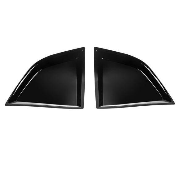 Ikon Motorsports Compatible with 08-23 Dodge Challenger XE Style Gloss Rear Quarter Side Window Louvers Scoop Cover Vent 2Pc Set 2008 2009 2010 2011 2012 2013 2014 2015 2016 2017 2018 2019 2020