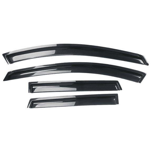 Ikon Motorsports Compatible with 09-13 Nissan Rogue 14-15 Rogue Select Acrylic Window Visors Vent Windshield Deflector Rain Guard 4Pc Set Outside Mount 2009 2010 2011 2012 2013