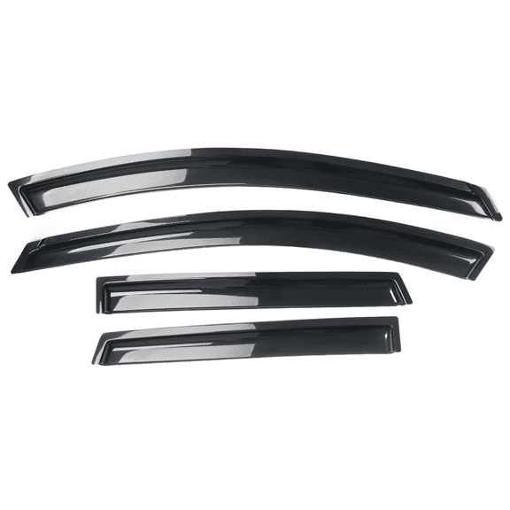 Ikon Motorsports Compatible with 09-13 Nissan Rogue 14-15 Rogue Select Acrylic Window Visors Vent Windshield Deflector Rain Guard 4Pc Set Outside Mount 2009 2010 2011 2012 2013