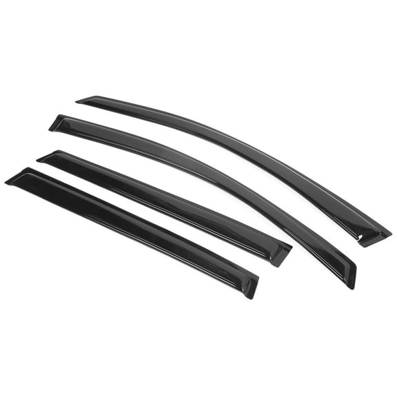 Ikon Motorsports Compatible with 09-17 Chevy Traverse Acrylic Window Visors Vent Windshield Deflector Rain Guard 4Pc Set Outside Mount 2009 2010 2011 2012 2013 2014 2015 2016