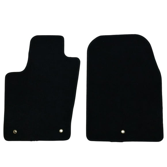 Ikon Motorsports Compatible with 11-22 Dodge Durango OE Factory Style Black Nylon Carpet Car Floor Mats Front Rear 2pcs 2011 2012 2013 2014 2015 2016 2017