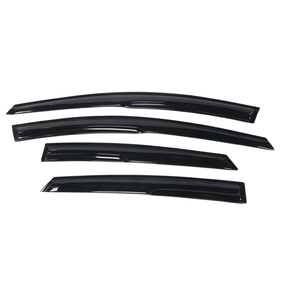 Ikon Motorsports Compatible with 12-18 Ford Focus Mugen Style Acrylic Window Visors Vent Windshield Deflector Rain Guard Vent 4Pc Set Outside Mount 2012 2013 2014 2015 2016 2017 2018