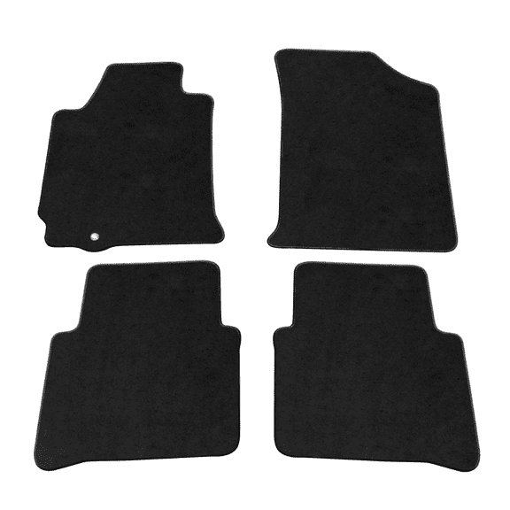 Ikon Motorsports Compatible with 2007-2012 Nissan Altima 4 Door OE Factory Style Black Nylon Carpet Car Floor Mats Front Rear 4pcs 2007 2008 2009 2010 2011 2012