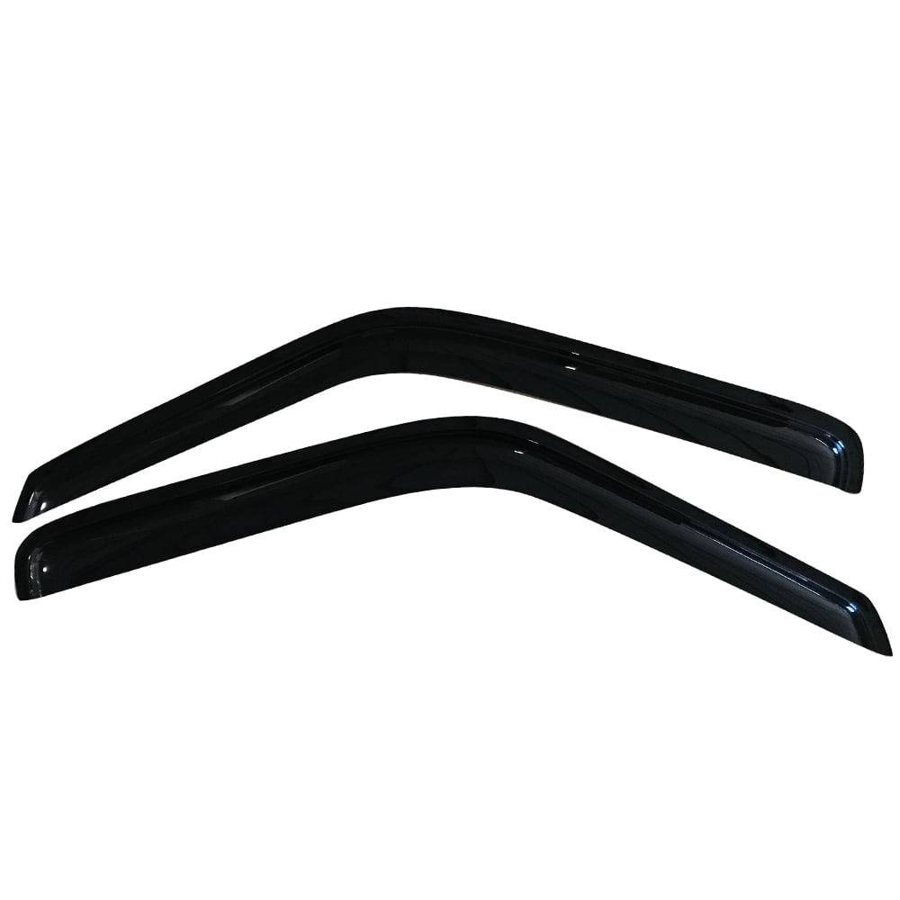 Ikon Motorsports Compatible with 87-96 Dodge Dakota Acrylic Window Visors Vent Windshield Deflector Rain Guard 2Pc Set Outside Mount 1987 1988 1990 1991 1992 1993 1994 1995 1996