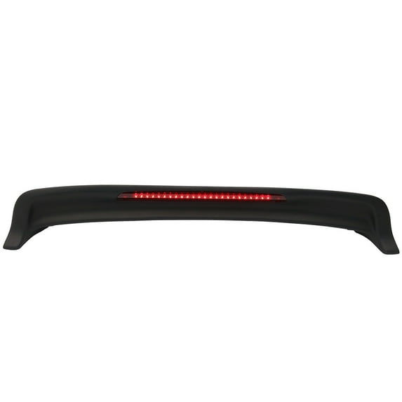 Ikon Motorsports Compatible with 94-00 RAV4 OE Factory Style Rear Roof Fin Spoiler Window Wing & LED Light Matte Black ABS 1994 1995 1996 1997 1998 1999 2000