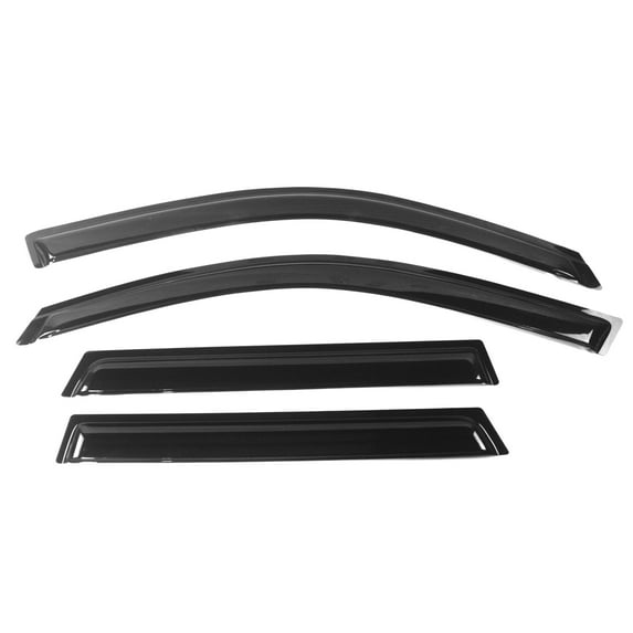Ikon Motorsports Compatible with 00-06 BMW X5 E53 Window Visor Acrylic Vent Deflector Rain Guard 4Pc Set Outside Mount 2001 2002 2003 2004 2005 2006