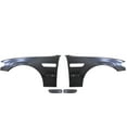 thumbnail image 1 of Ikon Motorsports Compatible with 02-04 BMW E46 3 Series 4D M3 Style Metal Fenders + Chrome Side Vent, 1 of 3
