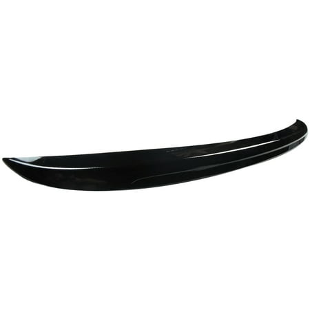 Ikon Motorsports Compatible with 04-10 BMW E60 5-Series Sedan M5 Trunk Spoiler Wing Painted #668 Jet Black