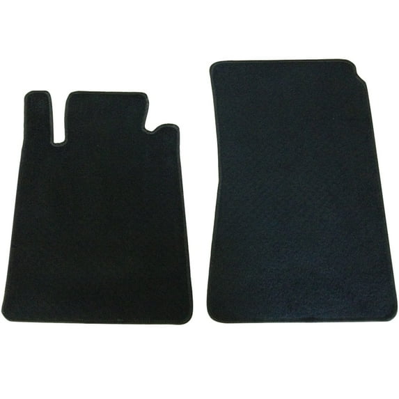 Ikon Motorsports Compatible with 05-10 Benz SLK 2Dr OE Factory Style Black Nylon Carpet Car Floor Mats Front 2pcs