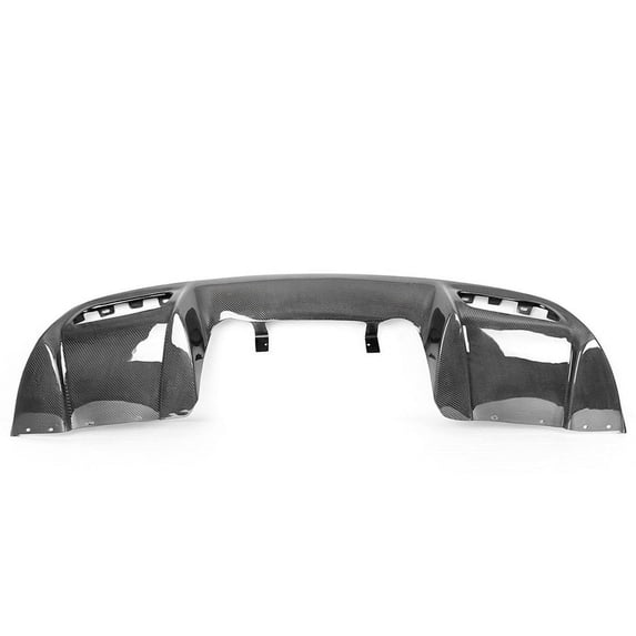 Ikon Motorsports Compatible with 05-13 Chevy Corvette C6 Z06 ZR1 Rear Bumper Lip Diffuser Carbon Fiber CF