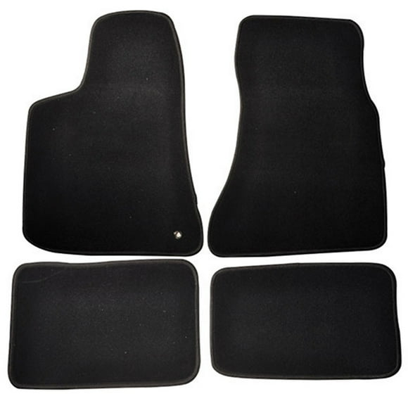 Ikon Motorsports Compatible with 06-10 Dodge Charger 4Dr OE Factory Style Black Nylon Carpet Car Floor Mats Front Rear 2005 2006 2007 2008 2009 2010