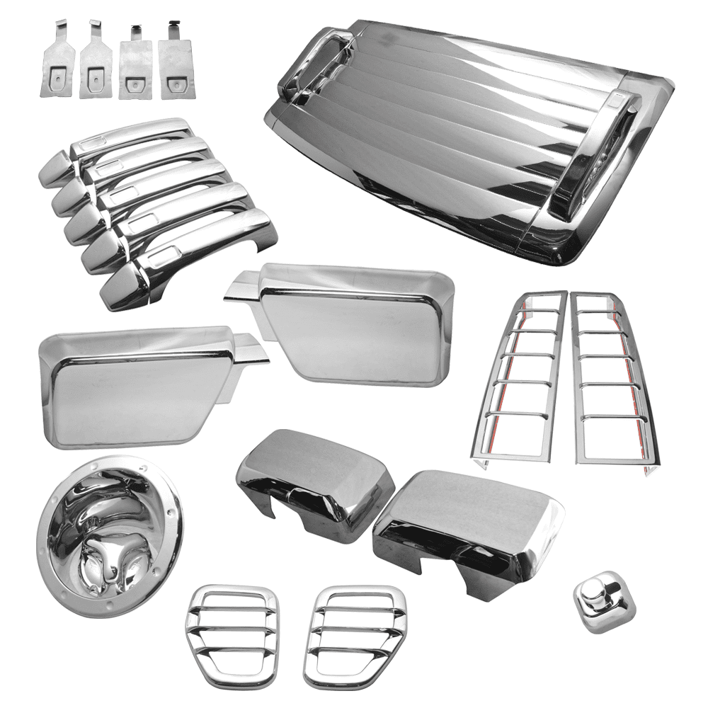 Car Rear Bumper Corner Cover Trim Chrome for HUMMER H3 2006 2007 2008 2009 2010
