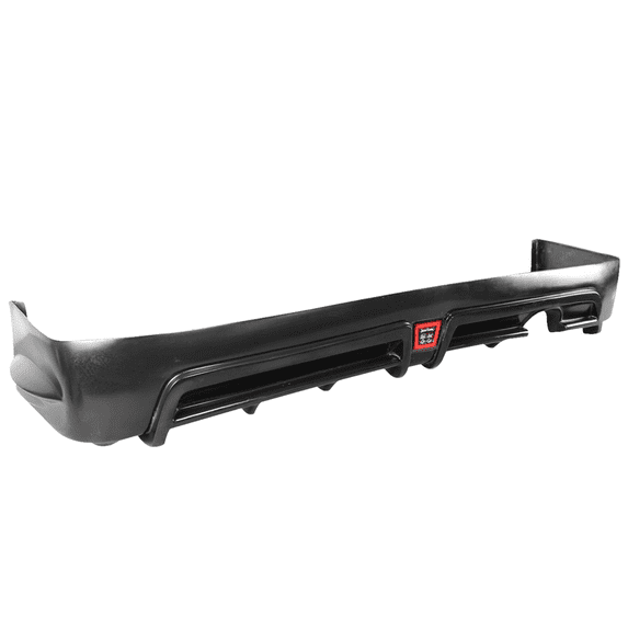 Ikon Motorsports Compatible with 06-11 Civic 4Dr Sedan Rear Bumper Lip Spoiler with LED 3RD Brake Lights