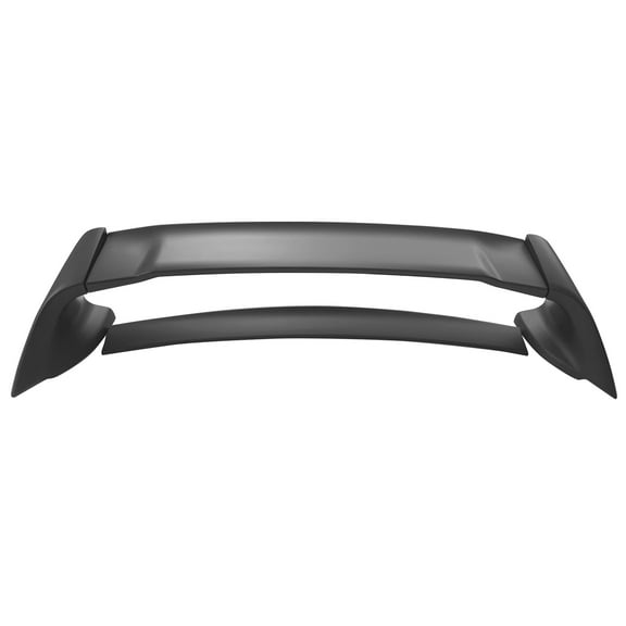 Ikon Motorsports Compatible with 06-11 Honda Civic 4Dr Sedan MU Rear Trunk Spoiler ABS Wing Matte Black