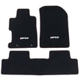 thumbnail image 1 of Ikon Motorsports Compatible with 06-11 Honda Civic FG Logo OE Factory Style Black Nylon Carpet Car Floor Mats Front Rear 3PC, 1 of 9