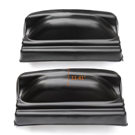 Ikon Motorsports Compatible with 07-14 Chevy Silverado GMC Sierra Rear Wheel Well Guards Liners Unpainted PP