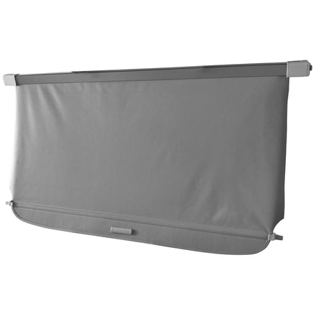 Ikon Motorsports Compatible with 07-17 Compass Patriot Tonneau Cover Grey Rear Cargo Cover Retractable-PU
