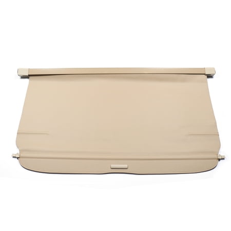 Ikon Motorsports Cargo Cover Compatible with 2007-2016 Jeep Compass 2007-2017 Patriot Beige Tonneau Cover Retractable-Vinly+Aluminum Rod