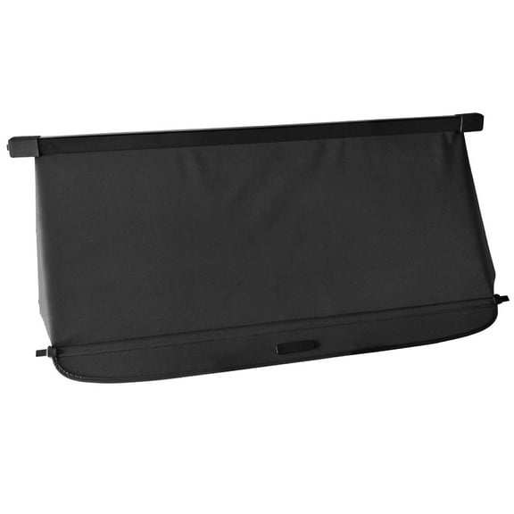 Ikon Motorsports Compatible with 07-17 Jeep Compass Patriot Rear Cargo Cover Security Tonneau Cover Black