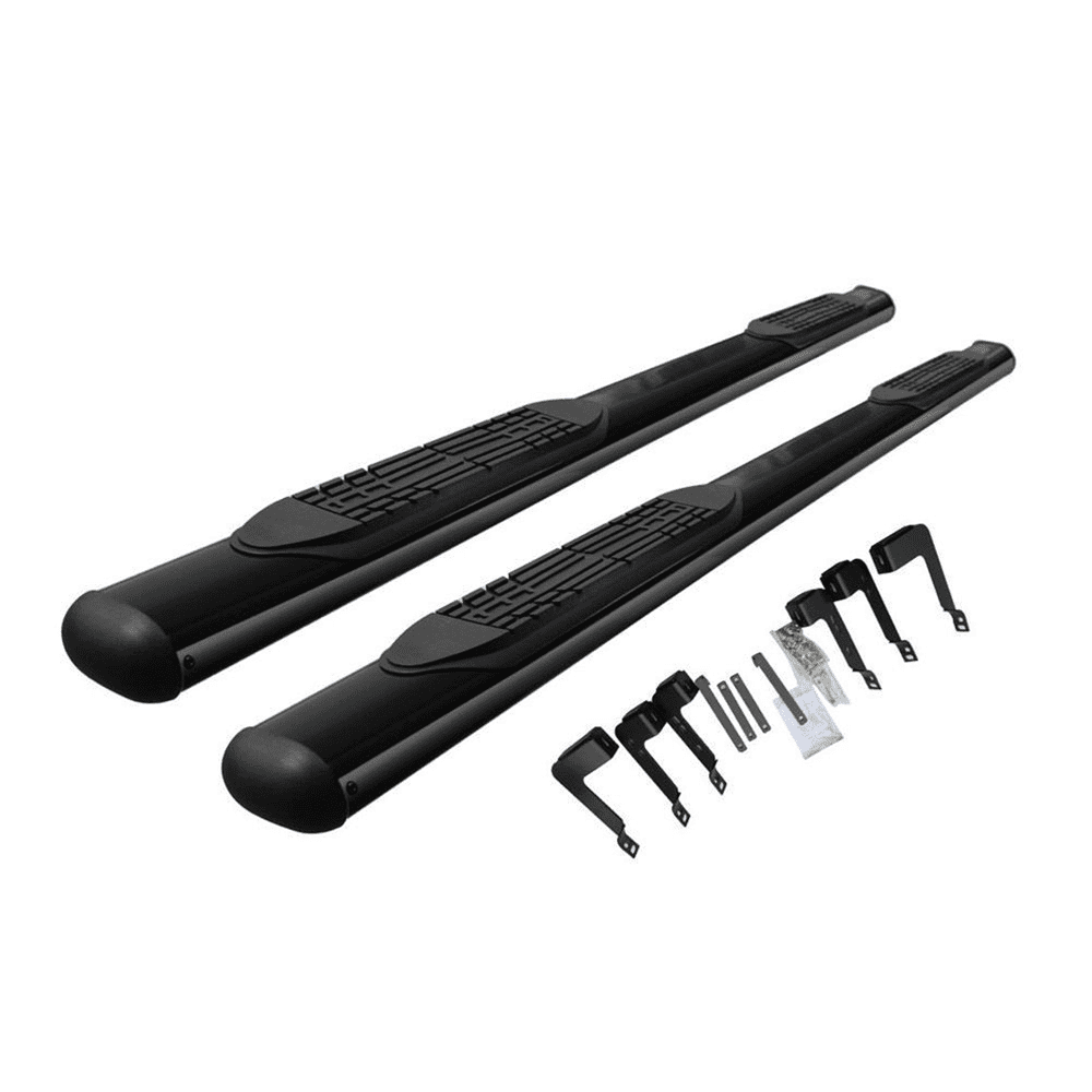 Ikon Motorsports Compatible with 07-21 Toyota Tundra Extended Cab 4" Oval Black Running Boards Side Step Nerf Bars