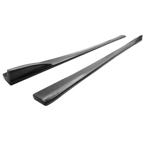 Ikon Motorsports Compatible with 08-14 Subaru Impreza WRX STI CS Side Skirt Extensions Polyurethane PU